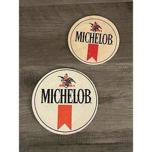 Set of 2‎ Vintage Michelob Beer Coasters Cardboard/Paper Good Condition!
